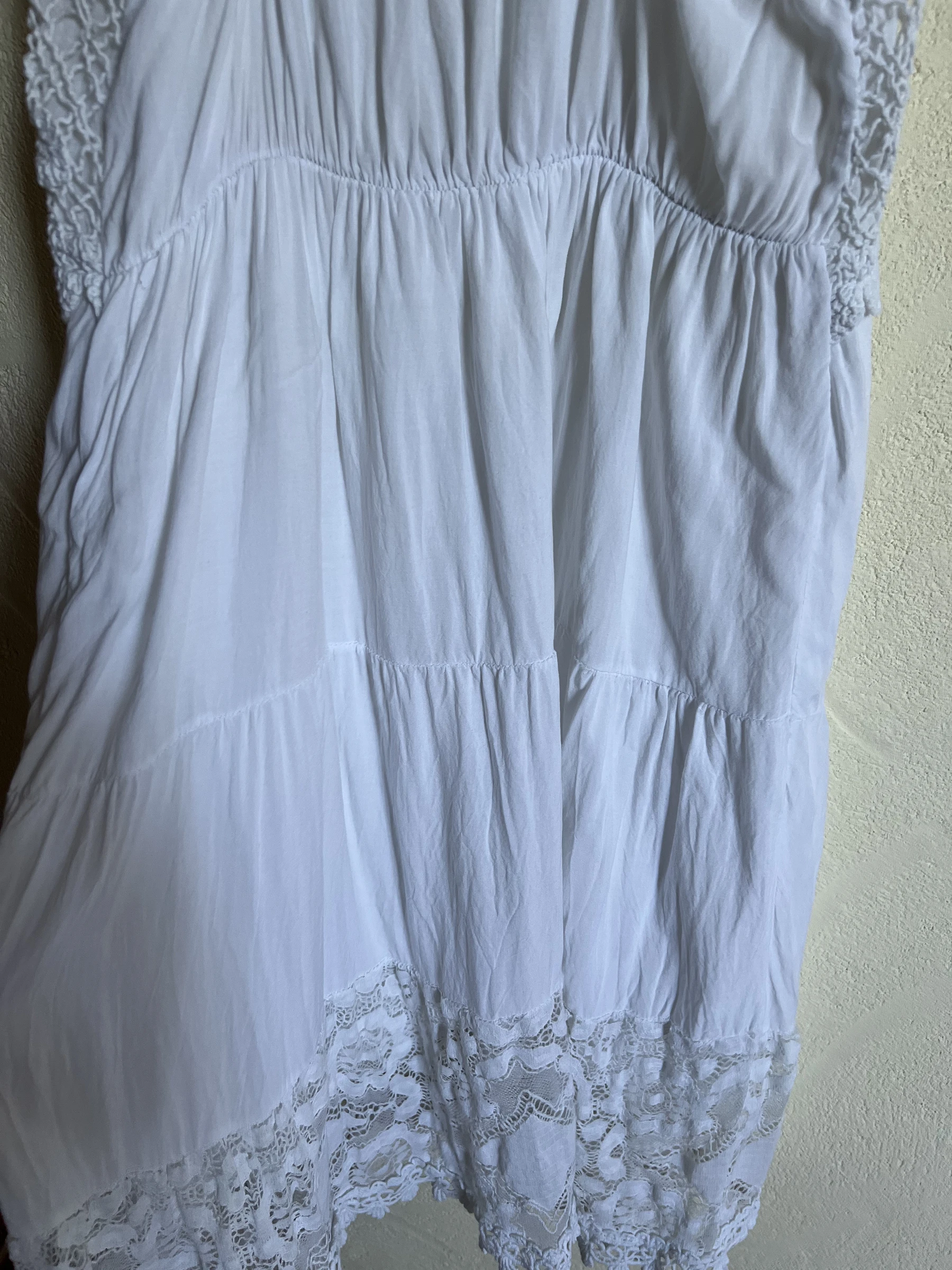😍 White Bohemian Crochet Dress Culture Sud – One Size – Made in Italy – photo 13